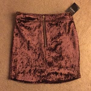 Forever 21 Velvet purple mini skirt